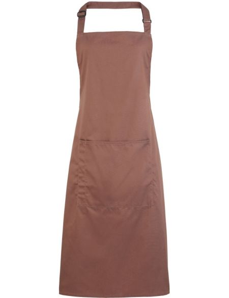 Latzschürze mit Tasche, Farbe: Premier PR154 Weiß