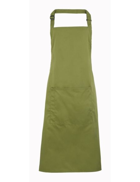 Bib apron with pocket Colours Premier PR154 white