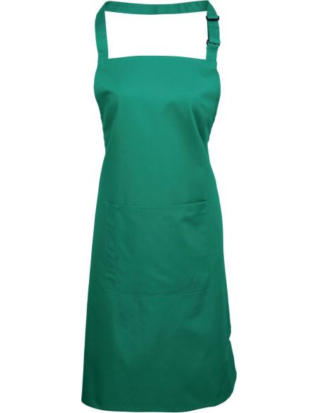 Bib apron with pocket Colours Premier PR154 white
