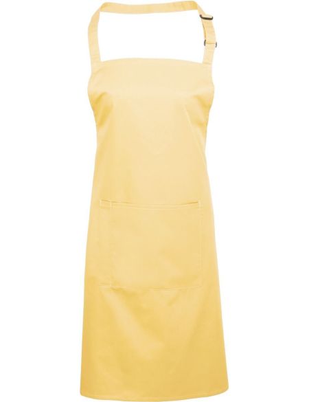 Bib apron with pocket Colours Premier PR154 white