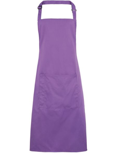 Latzschürze mit Tasche, Farbe: Premier PR154 Weiß