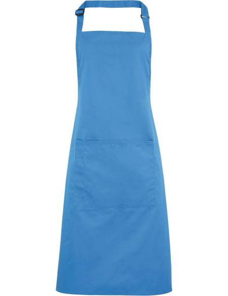 Latzschürze mit Tasche, Farbe: Premier PR154 Weiß