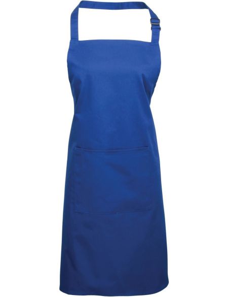 Latzschürze mit Tasche, Farbe: Premier PR154 Weiß
