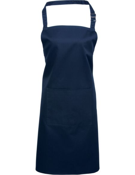 Latzschürze mit Tasche, Farbe: Premier PR154 Weiß