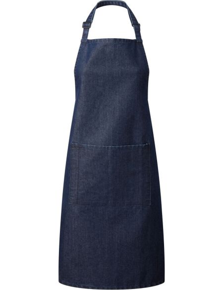 Latzschürze mit Tasche, Farbe: Premier PR154 Weiß