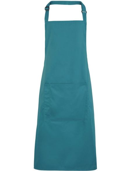 Latzschürze mit Tasche, Farbe: Premier PR154 Weiß