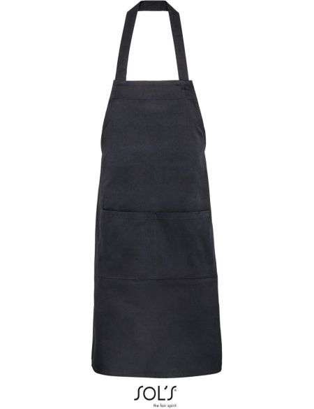 Organic apron with bib Sols Gamma white