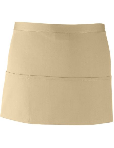 Kurze Schürze mit Tasche, Farbe: Premier PR155 Weiß