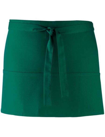 Kurze Schürze mit Tasche, Farbe: Premier PR155 Weiß