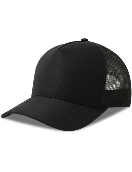 5-Panel Trucker Cap Atlantis Dempo schwarz/schwarz