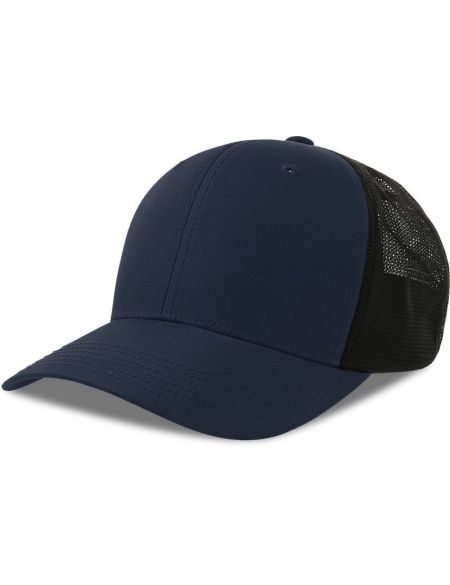 6-Panel Trucker-Cap Antlantis Nila, schwarz/schwarz