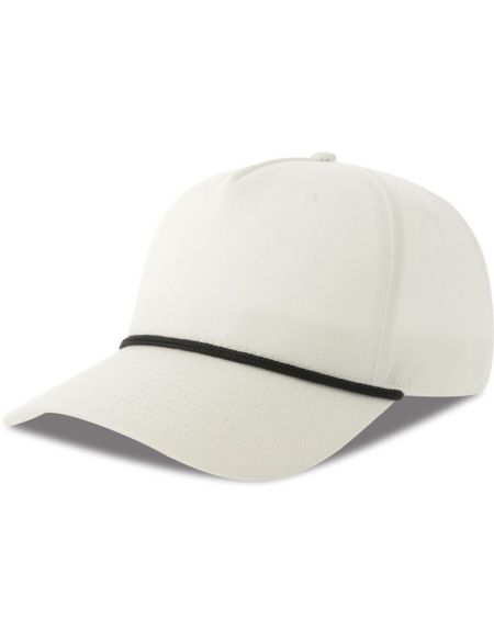 Atlantis Paka Baseballkappe mit 5 Panels, weiß/schwarz