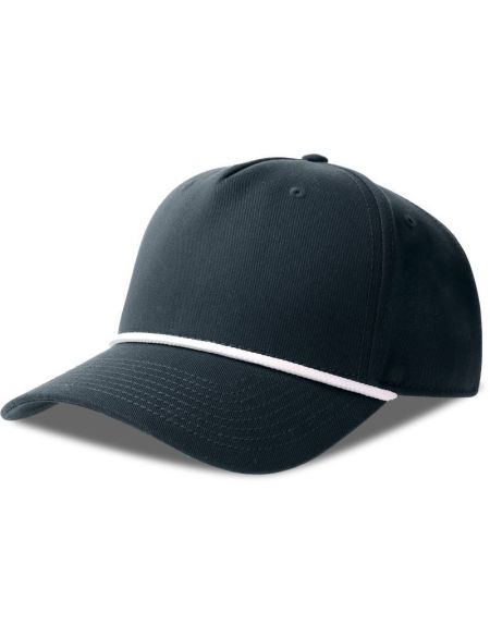 Atlantis Paka Baseballkappe mit 5 Panels, weiß/schwarz