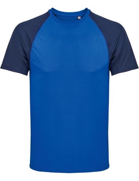 Herren-Raglan-Sport-T-Shirt Sols Vortex weiß