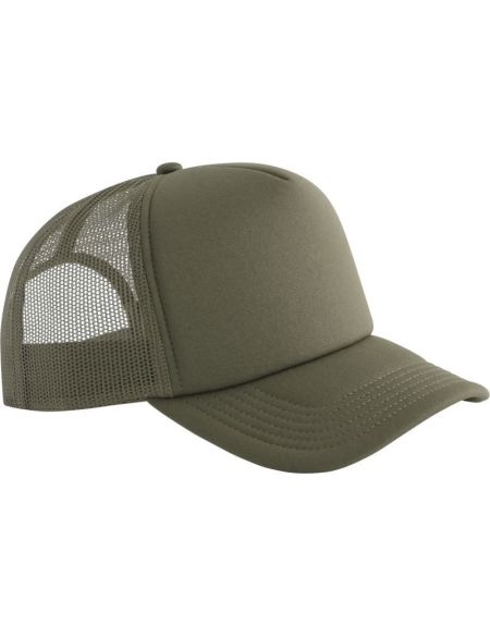 5 panel foam cap Beechfield B634R white