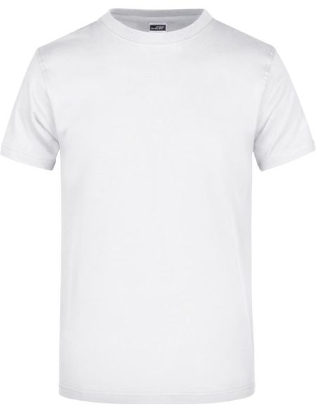 Schweres Baumwoll-T-Shirt Daiber JN02 weiß