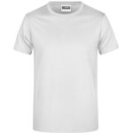 Herren-T-Shirt aus schwerem Baumwollstoff, Daiber JN790, weiß