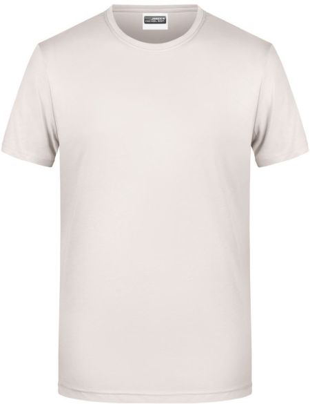 Daiber 8008 weißes Herren-T-Shirt aus Bio-Baumwolle