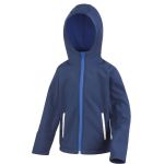 Result R224JY Kinder-Softshelljacke, 3-lagig, schwarz/grau