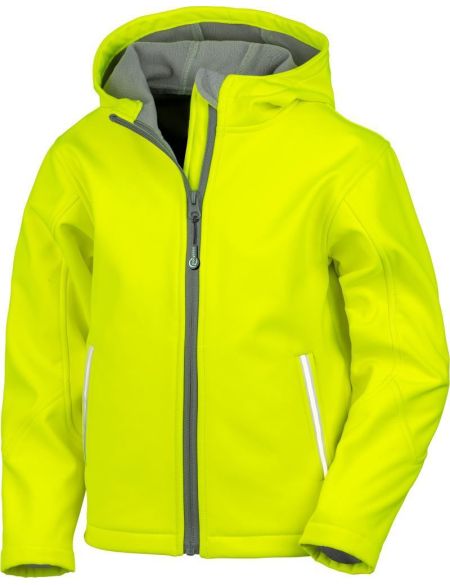 Result R224JY Kinder-Softshelljacke, 3-lagig, schwarz/grau