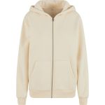 Damen-Sweatshirt aus schwerer Baumwolle, flauschig, mit dem Aufdruck Build your Brand BY290, weiß