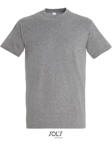Herren T-Shirt Sols Imperial grau meliert