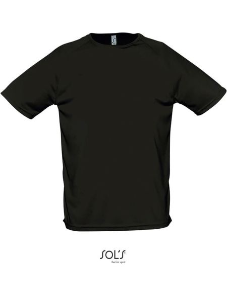 T-Shirt Herren Sport schwarz