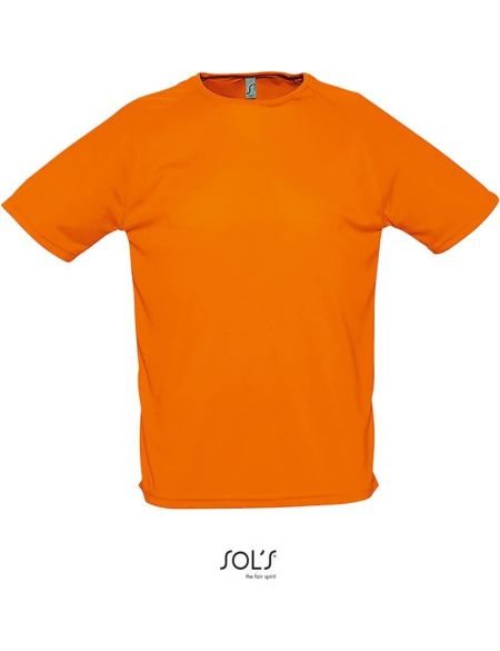 T-Shirt Herren Sportlich Orange
