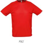 T-Shirt Herren Sportlich rot