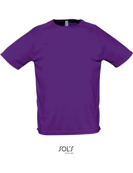 T-Shirt Herren Sport dunkelviolett