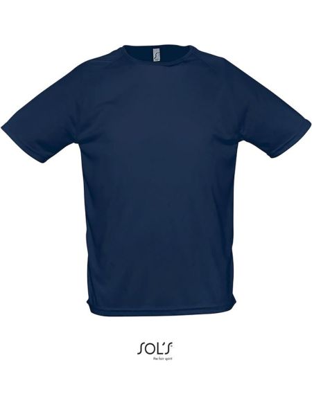 T-Shirt Herren Sportliches französisches Marineblau