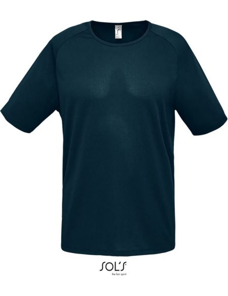 T-Shirt Herren Sportliches Petroleumblau