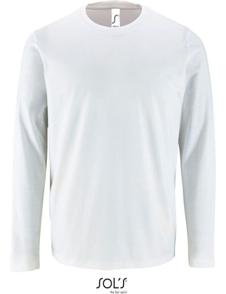 Herren-T-Shirt mit langen Ärmeln Sols Imperial LSL Men weiß