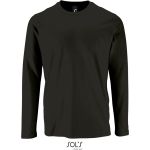 Herren-T-Shirt mit langen Ärmeln Sols Imperial LSL Men tiefschwarz