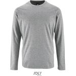 Herren-T-Shirt mit langen Ärmeln Sols Imperial LSL Men grau meliert