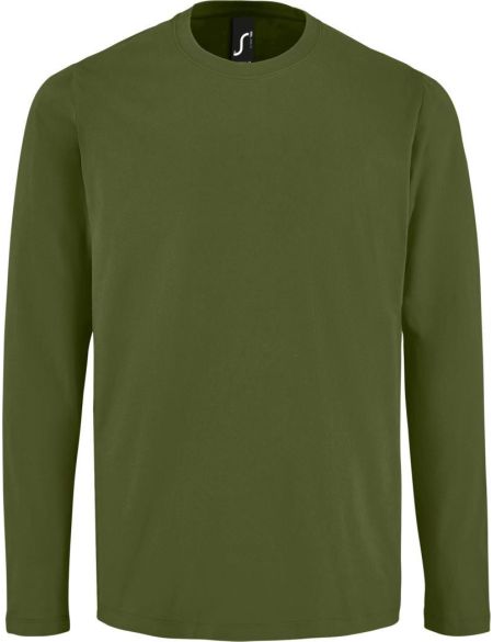 Herren-T-Shirt mit langen Ärmeln Sols Imperial LSL Men dunkelkhaki