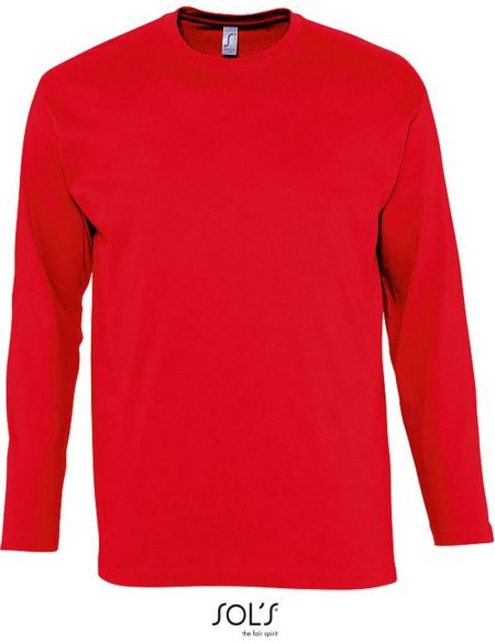 Herren-T-Shirt mit langen Ärmeln Sols Monarch weiß
